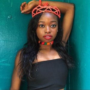 Ankara Kente Print choker